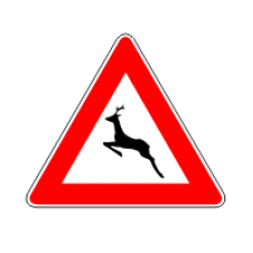 Segnale stradale animali selvatici vaganti  fig. 25